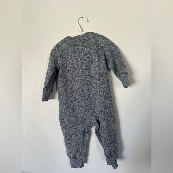 Roots Gray and Pink Cozy Footies One Piece 6-12 Months - Picture 4 of 4